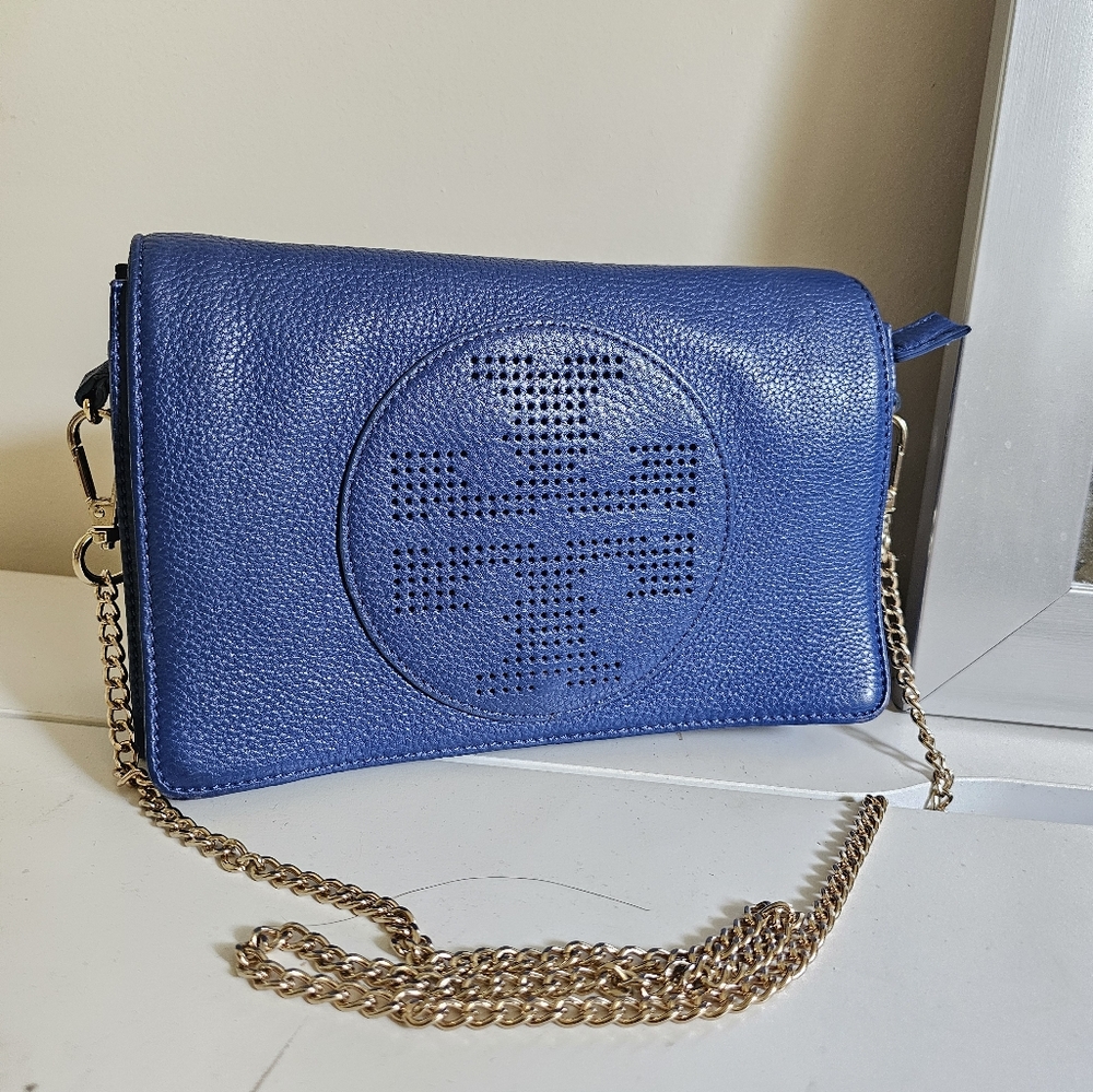 Tory Burch Kipp Crossbody Bag, Blue Nile